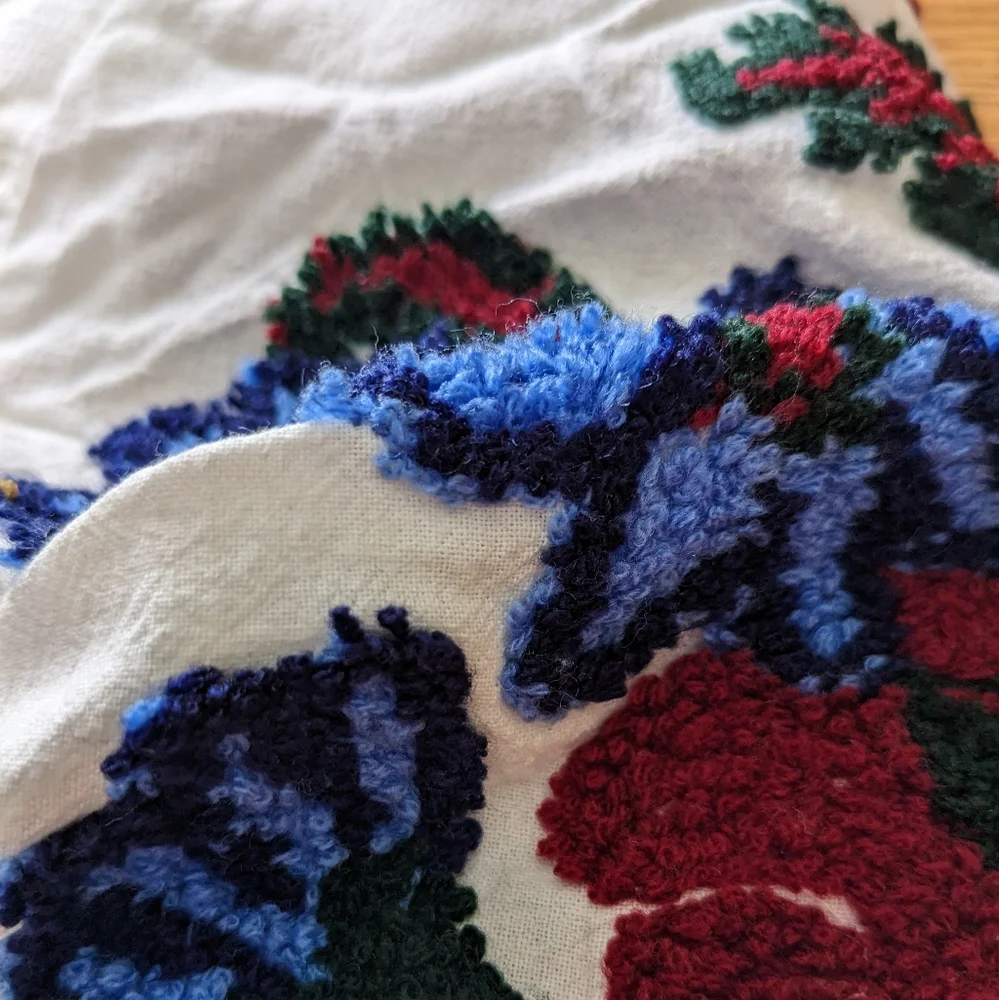 Free People Meadows top sheer floral lace details embroidered sleeve siz…
